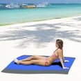 thumbnail image 1 of Dvkptbk Tapis de Pique-Nique 1,4x2 m Couverture de Plage Couverture de Pique-Nique Extérieure Grand Sable Tapis de Plage Imperméable Camping et Randonnée, 1 of 2