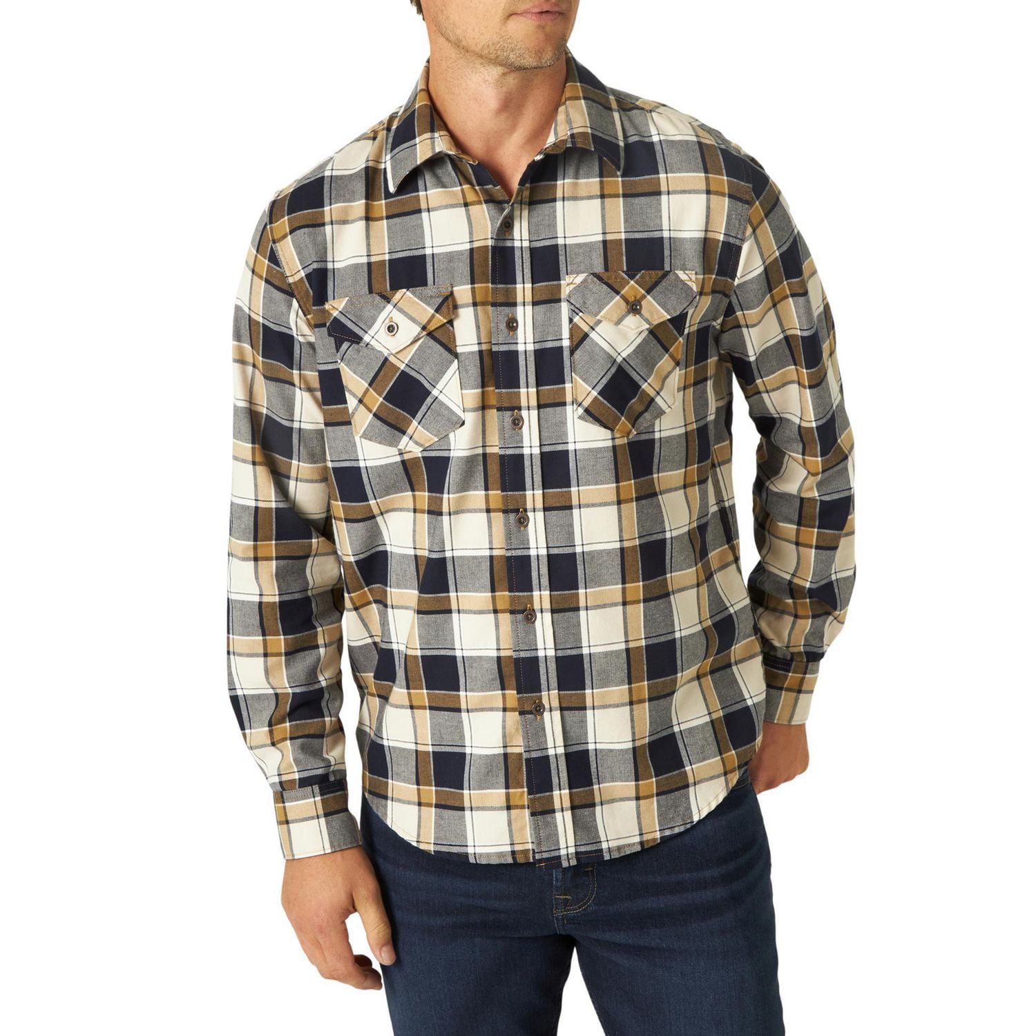 Wrangler Chemise de Grande Qualité à Manches Longues Pour Homme