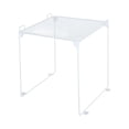 thumbnail image 2 of simhoa Locker Organizer Shelf Foldable Wear Resistant Versatile Stackable for Gym and Work Convenient under Sink Organization Holder White, 2 of 7