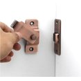 thumbnail image 5 of ORUYROP 90 Degree Locking Privacy Lock Sliding barn Door Latch Right Angle Door Clasp cam Lock (Large Copper), 5 of 5