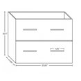 thumbnail image 4 of American Imaginations 88.5-in. W Vanity Base Set White-Dawn Grey AI-19852, 4 of 9