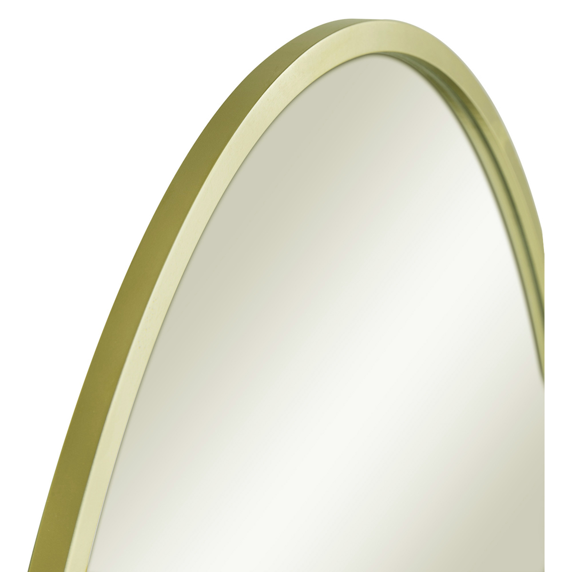 Mainstays Miroir Mural Oval Lounge 24x36po. Miroir décoratif. Doré métallisé, miroir avec cadre