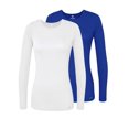 thumbnail image 1 of Adar Underscrubs for Women Multi Color 2 Pack - Long Sleeve Underscrub Comfort Tee, 1 of 7