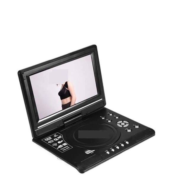 Lecteur DVD Portable de 9,8 Pouces pour la Maison et la Voiture, Lecteur TV de Jeu VCD CD, Adaptateur Radio USB, Écran Haute Résolution
