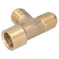 thumbnail image 4 of Brass Pipe Fittings, Strong Durable 3-Way Adapter Simple Operation  Airtightness Easy Installation  For Air Pump Accessories For Pneumatic Accessories, 4 of 8