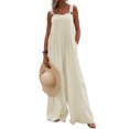thumbnail image 1 of Innerwin Women's Sleeveless Romper, Beige, M, 1 of 2