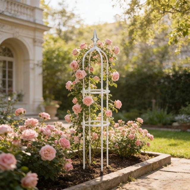 Climbing Vines Flower Trellises Fiberglass Plants Climbing Bracket Outdoor Courtyard Balcony Climbing Flower Rack Can Be Assembled With Increased Height