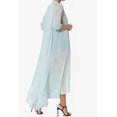 thumbnail image 4 of TheMogan Cardigan Ouvert à Manches Longues en Maille pour Femmes Mi-Mollet Caftan Transparent, 4 of 6