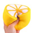 thumbnail image 1 of toy Squishy Half Fresh Lemon Slow Rising Key Chains Stress Fruit Ballchain Charm Toy, 1 of 5