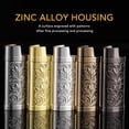 thumbnail image 3 of Vintage Style Lighter Case Zinc Alloy, Secure Protection, Easy Lighting Stylish and Practical with Floral Pattern for Outdoor Camping Hiking, 3 of 7