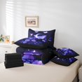 thumbnail image 4 of Erosebridal Lit Papillon Violet en Sac Taille Simple, Ensemble de Lit Floral Lotus Lune, Noir Violet, Réversible 7 Pcs 7 Pcs, 4 of 5