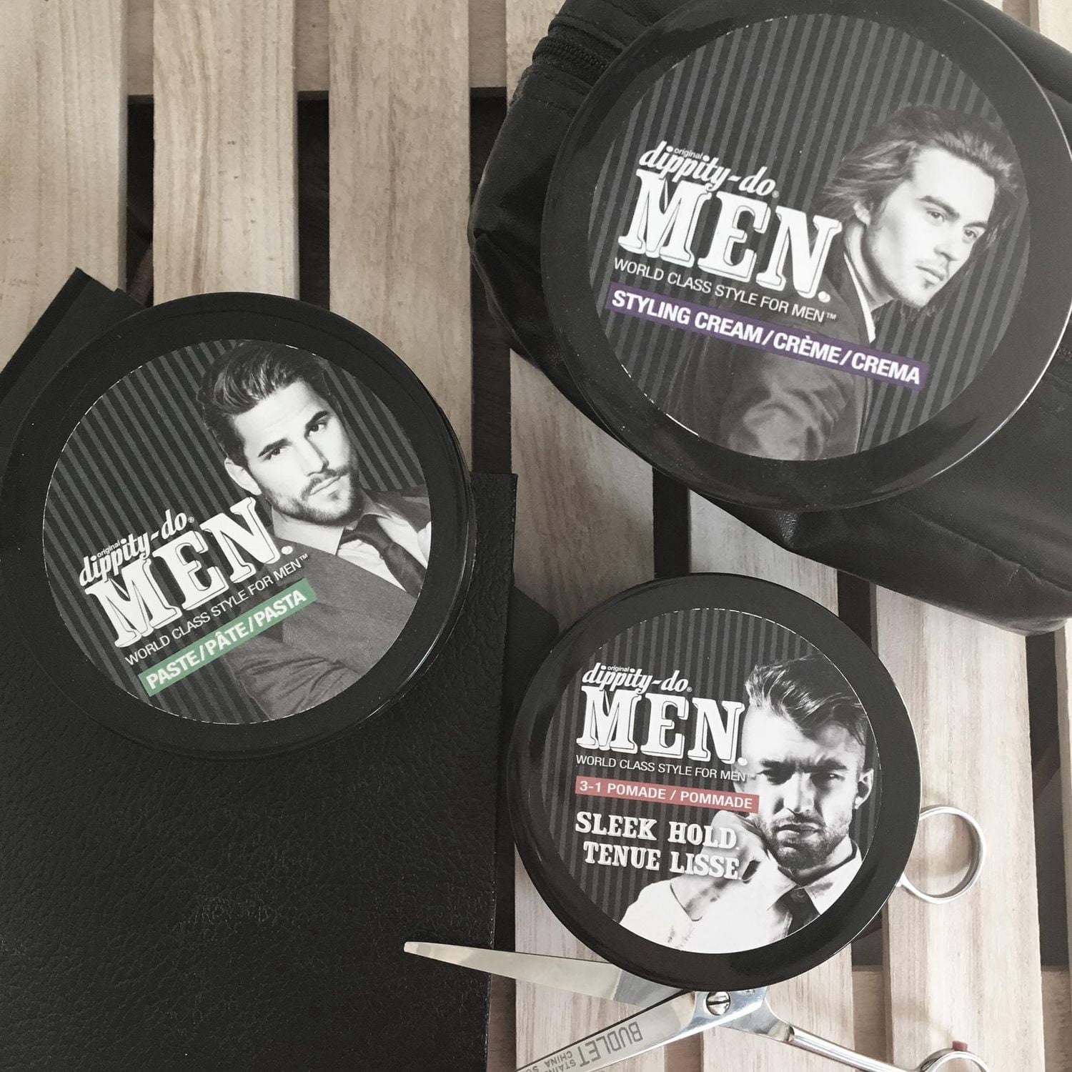 dippity-do MEN Crème coiffante Nourrissante et fortifiante pour cheveux épais et bouclés, enrichie d’ingrédients naturels comme l’huile de coco, l’aloès, afin de garder le contrôle sur l’humidité et m