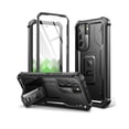thumbnail image 1 of Dexnor for Samsung Galaxy S22 Hard Case, [Built in Screen Protector and Kickstand] Heavy Duty Military Grade Protection Shockproof Protective Cover for Samsung Galaxy S22 5G,Black, 1 of 6