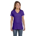 thumbnail image 1 of Hanes Ladies 4.5 oz. 100% Ringspun Cotton nano-T V-Neck T-Shirt, 1 of 1