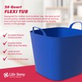 thumbnail image 2 of Life Story 26 Quart Flexi Tub, Versatile Storage Tote, Home Organizer, Blue, 2 of 7