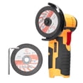 thumbnail image 1 of TFixol 12V High-Speed Mini Angle Grinder with Brush Motor, 19500 RPM, Compact Handheld Cutting and Polishing Tool, Includes 2 Cutting Discs, Ideal for Home DIY Projects (Yellow, Bare Tool), 1 of 6
