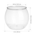 thumbnail image 3 of Shisuyan Fish Bowl Plastic Transparent Small Aquarium Small Fish Tank Fish Bowl for Betta Fish Goldfish, 3 of 9