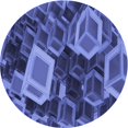 thumbnail image 1 of Ahgly Company Tapis Rond Lavable en Machine Intérieur Transitionnel Bleu Ardoise Clair, 4 Pieds Rond, 1 of 7