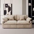 thumbnail image 2 of The Magic Home Cloud Modular Linen Sectional Sofa, Khaki, 2 of 15