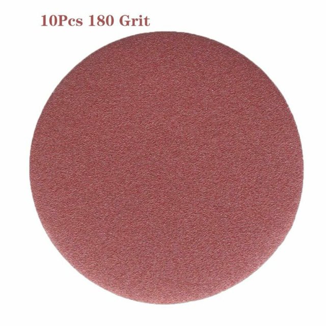 10 Pcs Feuilles de Sable Disques Rondes 5 Pouces/125mm 40-2000Granules Polissage Papier de Sable