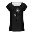 thumbnail image 4 of Womens Cap Sleeve Tops Summer Tank Top Casual Basic Tees Shirts Loose Blouses, 4 of 4