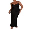 thumbnail image 1 of Women‘s Long Bodycon Dress with Spaghetti Straps, 1 of 8