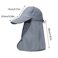 thumbnail image 3 of TIMIFIS Chapeau Pare-Soleil 3 Façons de Porter Chapeau Écran Solaire Chapeau de Randonnée et de Pêche pour Hommes et Femmes - Chapeau de Pêcheur Séchant Chapeau de Baseball Extérieur avec Châle Essentiels d'Été, 3 of 9