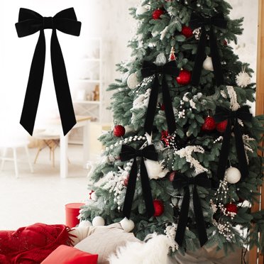 Amzcrzy Velvet Bow Petit Velvet Nœud de Noël Emballage Cadeau Décoration Maison Vêtements Vêtements Décorations de Noël Ornements de Noël Décorations de Noël Extérieures Décorations des Fêtes