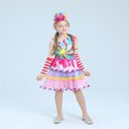 thumbnail image 3 of Halloween Costume Choice Candy Cheerleader Emoji Neon Style with Hairband Cuff, 3 of 6