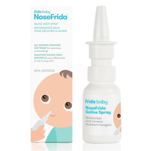 Frida Baby - NoseFrida Vaporisateur Salin pour Morve Vaporisateur Nasal Salin pour Assouplir les Voies Nasales pour Utilisation avant NoseFrida The SnotSucker