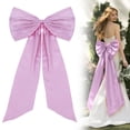 thumbnail image 1 of Large Bow For Room Decor 40x24 Inches Satin Ribbon Tie Birthday Decorations Giant Hanging Wall Decor For Ballerina Girls, 1 of 9