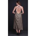 thumbnail image 3 of Bimba Floral Causal Long Backless Halter NeckDressWomen Printed BeachDress-Small, 3 of 6