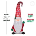thumbnail image 2 of Christmas Inflatable Gnome with Damask Cap, 2 of 5
