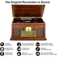 thumbnail image 2 of DIGITNOW Bluetooth Record Player 3-Speed Turntable with Stereo Speaker, Cassette Player, FM Radio, 2 of 7