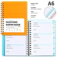 thumbnail image 4 of A6 Mini Password Book – Spiral Bound Pocket Notebook with Alphabetical Tabs (4.25x5.7in, Durable PP Cover), 4 of 6