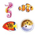 thumbnail image 1 of Beistle 54372 sous les Découpes de Poissons de Mer - Pack de 12, 1 of 3