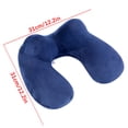 thumbnail image 2 of U-Shaped Inflatable Travel Pillow | Hump Design Neck Support Cushion for Airplane Flights, Compact Portable Comfort for Long Trips, PVC Flocked Soft Texture, Elastic and Comfortable, 2 of 2