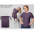 thumbnail image 5 of oneOone Polyester Spandex Violet Fabric Geometric Dress Material Fabric Print Fabric By The Yard 56 Inch Wide, 5 of 5