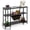 Rustic Grey, variant on Costway Wine Cabinet Bar Table Wine Rack Table for Drinks Glasses with Power Outlets Brown