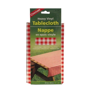 Coghlan's nappe de pique-nique à carreaux 54 x 72 po - polyéthylène alimentaire, facile à essuyer, bords cousus, résistante à la déchirure
