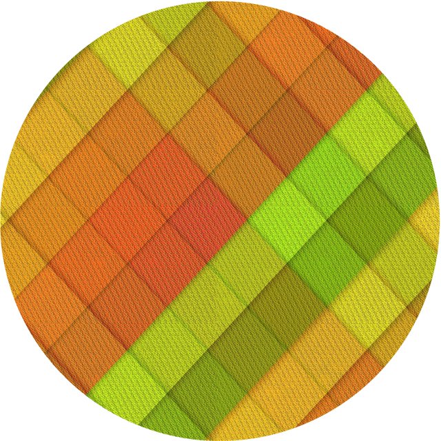 Ahgly Company Tapis d'Intérieur Rond Lavable en Machine Orange Rouge Orange Transitionnel, 4 Pieds Rond