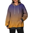 thumbnail image 2 of Besolor Oversized Sweatshirt for Women Fall Plus Size Long Sleeve Gradient Color Hoodies Baggy Clothes for Ladies, 2 of 7