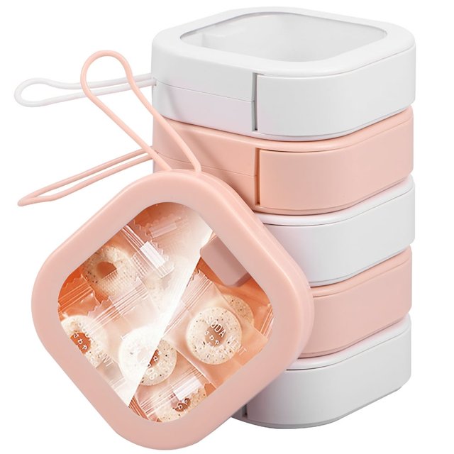 6 Pcs Organisateur d'Écharpe de Cheveux Petit Support d'Écharpe de Cheveux Portable Boîte d'Organisateur Réutilisable pour Cotons-Tiges Organisateur de Bijoux de Voyage Boîte d'Accessoires pour Cheveux Polyvalente pour Cotons-Tiges Épingles à Cheveux Artisanat de Bijoux