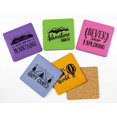 thumbnail image 2 of Inkdotpot Set of 6 Drink Coasters DecorativeNon,SlipCork Base4-inch Square PrintedCoastersEasy Clean- Travel, 2 of 8