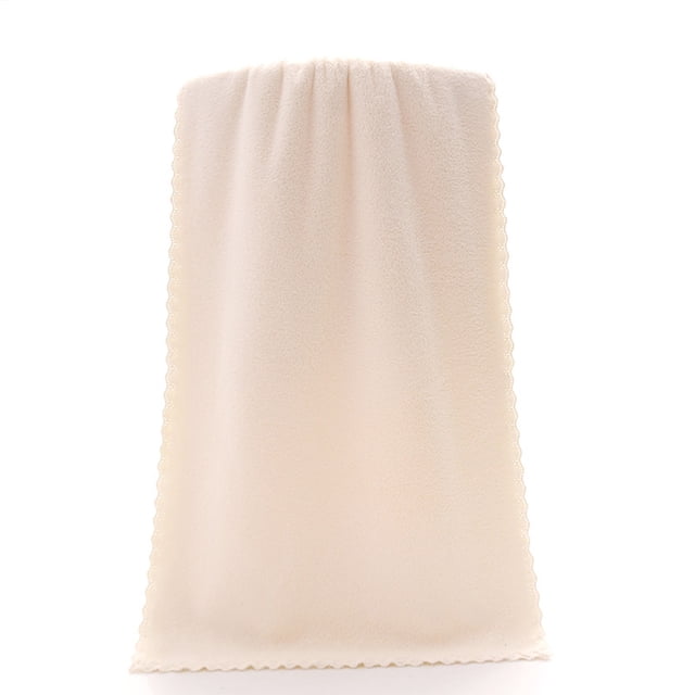Bigersell Bathroom Towels 75 x 35 cm Solid Microfiber Soft Plush Bath Towels Super Absorbent Face Towels Rectangular Bathing Shower Towels Quick Dry Hand Bath Towels B