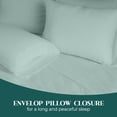thumbnail image 4 of Beddora Lightweight Microfiber Sheet Set – Soft, Breathable, Quick-Dry & Wrinkle-Resistant – Includes Flat Sheet, Fitted Sheet & Pillowcases – King – Harbor Grey, 4 of 6