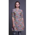 thumbnail image 2 of Bimba Kurtis Indiennes Courtes pour Femmes Tunique Imprimée Chemise à Manches Roulées, 2 of 6