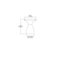 thumbnail image 2 of ElkGroup International 10152/1DR-WS Celina 1-Light Semi-Flush In Dark Rust And White Swirl Glass, 2 of 2
