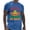 Light Blue, variant on LUOGENLI Male T-shirts for Mens Male Mexico Festival Themed T Shirt Solid Color Partial Graphic Print Top Shirt T-shirts for Men Graphic Tee Easter Yellow M