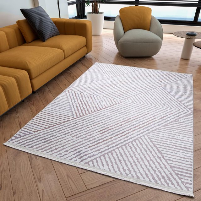 BY COCOON Area Rug 5'x7' | Rugs for Living Room Rugs for Bedrooms Area Rugs Washable Rug (160 Cm x 230 Cm)